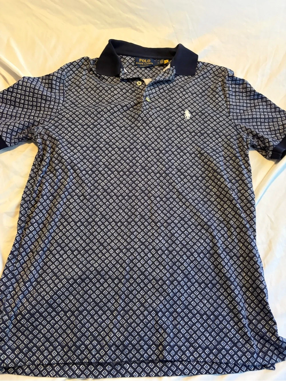 Ralph Lauren Polo Boys’ Navy Short Sleeve Shirt Size Small